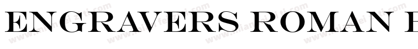 Engravers Roman Bol字体转换